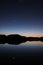 Moon and Venus over Paurotis Pond in the Everglades.