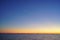 Moon and venus star above ocean