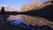 Moonlight over a lake. Time Lapse. Pamir, Tajikis