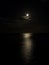 Moonlight on the sea.