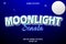 Moonlight sonata editable text effect 3 dimension emboss luxury style