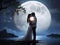 Moonlit Enchantment: A Magical Kiss