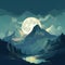 Moonlit Mountains: Speedpainting Concept Art With Luminous Colors