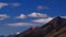 Moonlit night in the mountains. Time Lapse