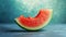 Moonlit Refreshment: A  Slice of Watermelon Delight