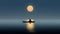 Moonlit Serenity: A Contemporary Minimalist Journey On The Water