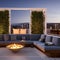 Moonlit Terrace: A rooftop terrace designed for stargazing, featuring a telescope, lunar-inspired decor, and cozy seating under