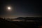 A moonlit view from Lattrig with mist in the valley bellow