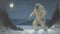 Moonlit Yeti: A Dark And Gritty Art Piece Inspired By Kent Monkman
