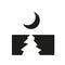 Moonrise icon. Trendy Moonrise logo concept on white background