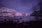 Moonrise on mountain peak in himalaya - winter spiti in himalayas