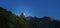 Moonrise over the Apuan Alps, as seen from Gragnola village, Lunigiana in north Tuscany.