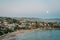 Moonrise over Crescent Bay in Laguna Beach, Orange County, California