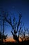 Moonrise rise and vivid sunset from kangra valley