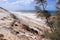 A moonscape cliff face at Carlos Sand blow