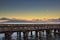 Moonset at Mala Pier on Maui.