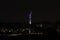 Moonset over Beyazit Tower, Istanbul, Turkey