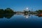 Moonset at Sharpness Marina, Gloucestershire