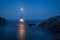 Moonshine over the Baltic sea