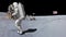 Moonwalk dancing of Astronaut on the moon. Elements of this video furnished by NASA.