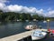 Moored Boasts in the Penryn River Falmouth, Cornwall