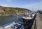 Moored boats at Amlwch Port on Anglesey, Wales, UK,