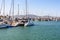 Moored boats, yachts and catamarans in Townsville, Queensland, Australia