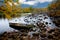 Moored Canoe in a Northern Stream