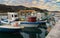 Moored Fishing Boats at Sunset