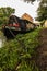 Moored narrowboat at Blisworth on the Grand Union Canal.