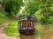 Moored narrowboat on the Shropshire Union Canal