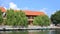 Moored rowing boats at Tam Coc wharf