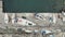 moored yachts and boats at the pier shore