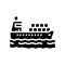 mooring bollard port glyph icon vector illustration