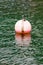 Mooring buoy on water