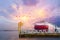 Mooring gang in the port to departure, Auto car carrier ship