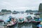 Mooring marina, Ha Long Bay, Quang Ninh Province, Vietnam