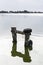 Mooring Posts at Goolwa, South Australia - Portrait Orientation