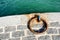 Mooring ring on dock