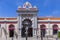 Moorish architectural facade of the traditional market in Loule, Algarve