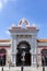 Moorish architectural facade of the traditional market in Loule, Algarve