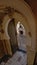 Moorish horseshoe arch gate in Cordoba cathedral