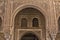 Moorish ornaments and architecture in Alhambra Palace, the Moorish citadel in Granada (Spain)