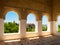 Moorish pavilion and gardens of Alhambra, Granada