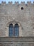  Moorish style window of a building of Taormina in Sicily, Italy.