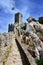 Moors Castle surroundin walls, Sintra in Portugal