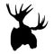 Moose antler silhouette eps crafteroks