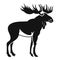 Moose icon, simple style