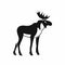 Moose icon, simple style