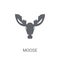 Moose icon. Trendy Moose logo concept on white background from a